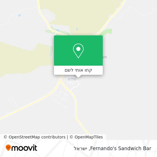 מפת Fernando's Sandwich Bar