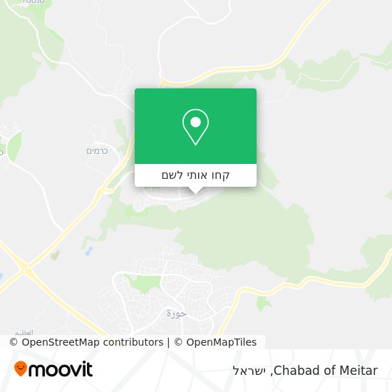 מפת Chabad of Meitar