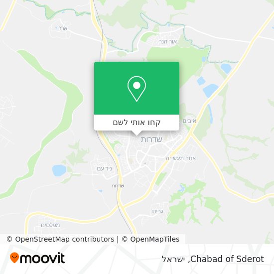 מפת Chabad of Sderot