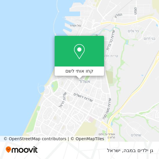 מפת גן ילדים במבה