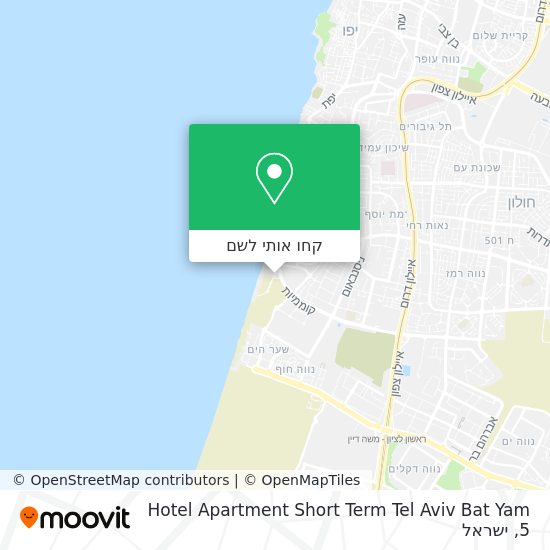 מפת Hotel Apartment Short Term Tel Aviv Bat Yam 5