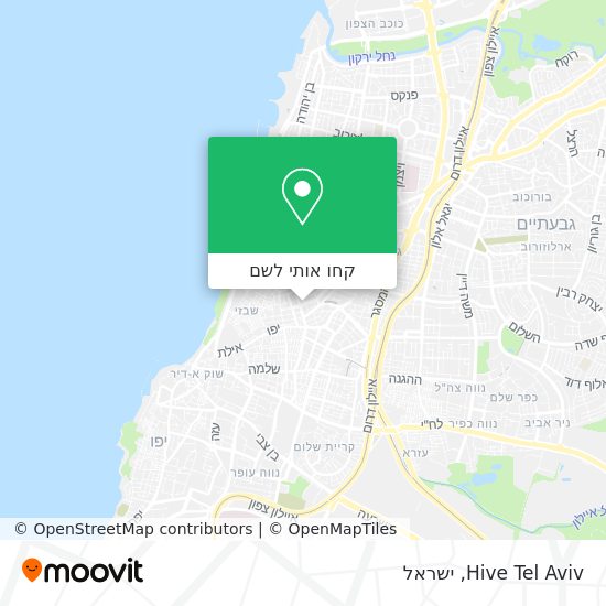 מפת Hive Tel Aviv