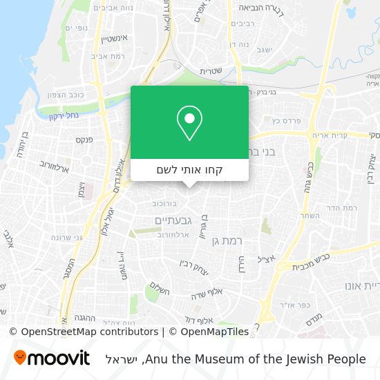 מפת Anu the Museum of the Jewish People