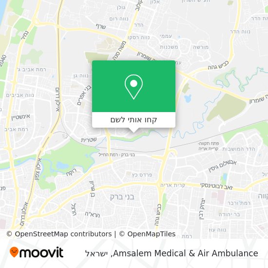 מפת Amsalem Medical & Air Ambulance
