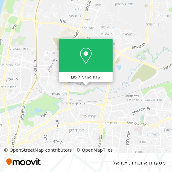 מפת מסעדת אוונגרד