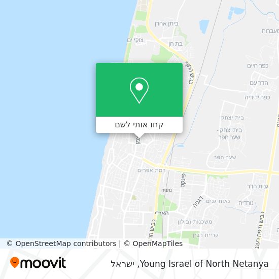 מפת Young Israel of North Netanya