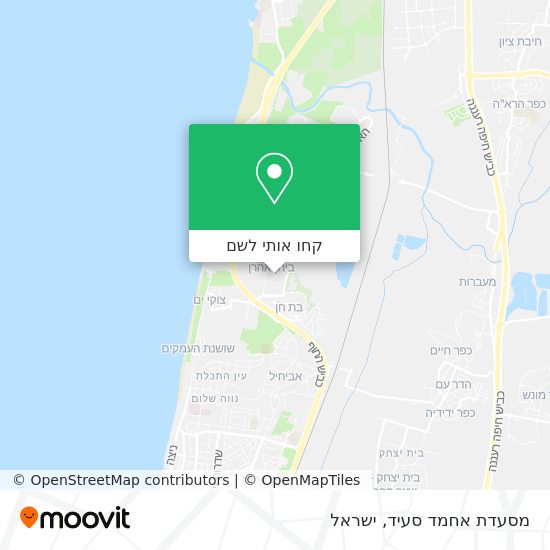 מפת מסעדת אחמד סעיד