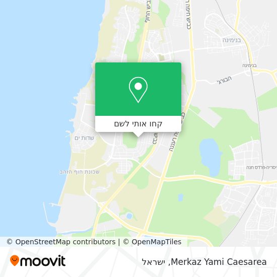 מפת Merkaz Yami Caesarea