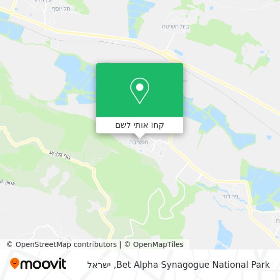 מפת Bet Alpha Synagogue National Park