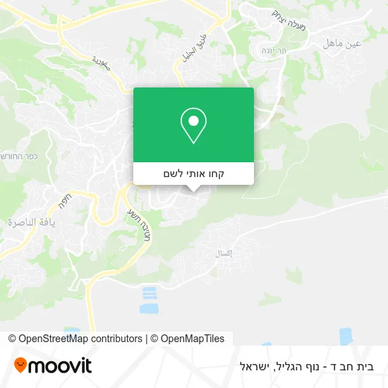 מפת בית חב ד - נוף הגליל