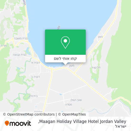 מפת Maagan Holiday Village Hotel Jordan Valley