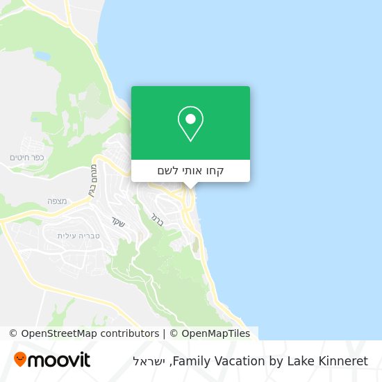 מפת Family Vacation by Lake Kinneret