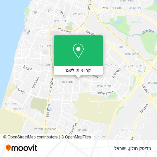 מפת מדיטק חולון