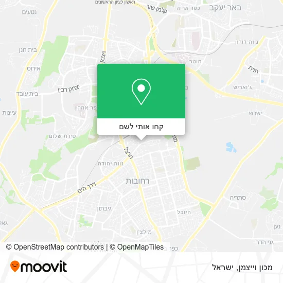 מפת מכון וייצמן