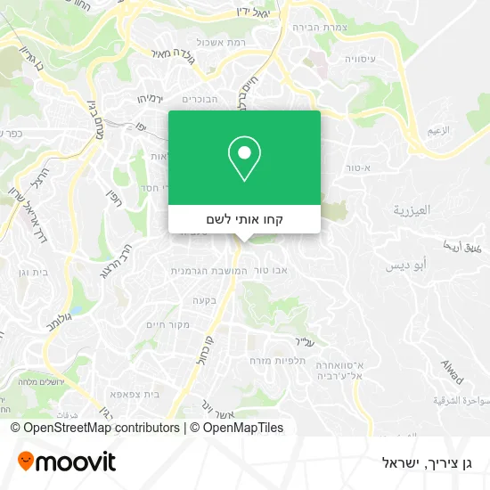 מפת גן ציריך