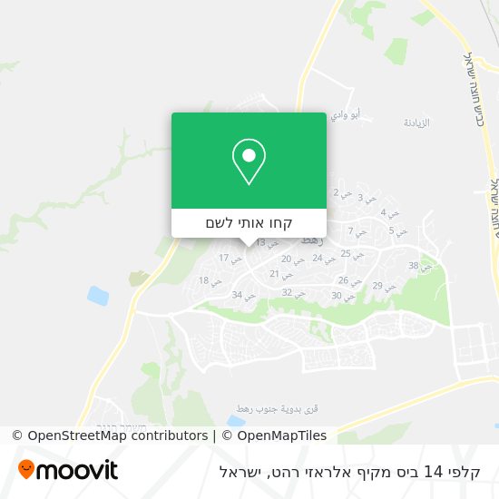 מפת קלפי 14 ביס מקיף אלראזי רהט