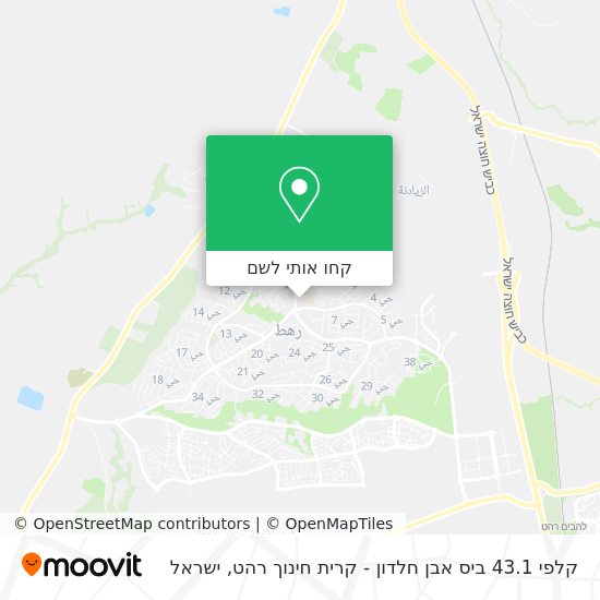 מפת קלפי 43.1 ביס אבן חלדון - קרית חינוך רהט