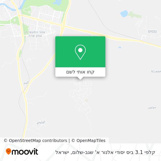 מפת קלפי 3.1 ביס יסודי אלנור א' שגב-שלום