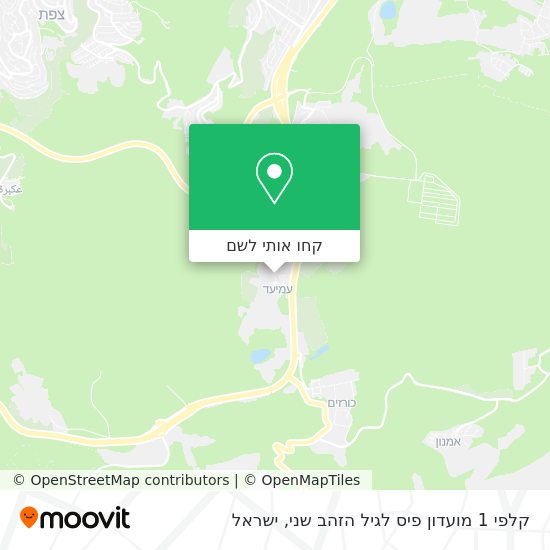 מפת קלפי 1 מועדון פיס לגיל הזהב שני