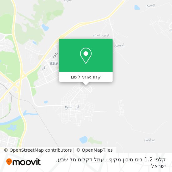 מפת קלפי 1.2 ביס תיכון מקיף - עמל דקלים תל שבע