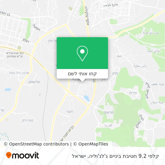 מפת קלפי 9.2 חטיבת ביניים ג'לג'וליה