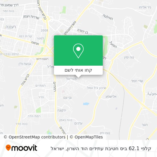 מפת קלפי 62.1 ביס חטיבת עתידים הוד השרון