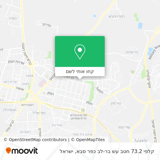 מפת קלפי 73.2 חטב עש בר-לב כפר סבא