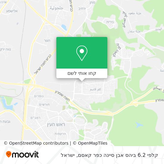 מפת קלפי 6.2 ביהס אבן סיינה כפר קאסם