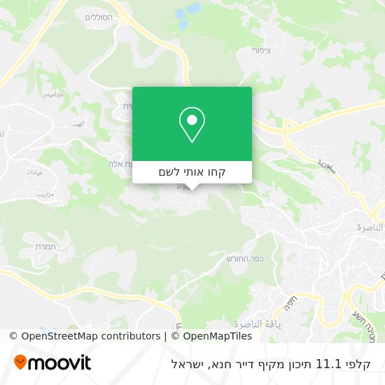 מפת קלפי 11.1 תיכון מקיף דייר חנא
