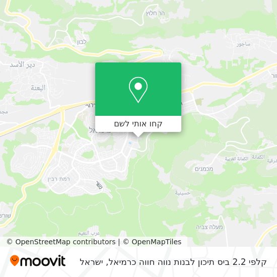 מפת קלפי 2.2 ביס תיכון לבנות נווה חווה כרמיאל