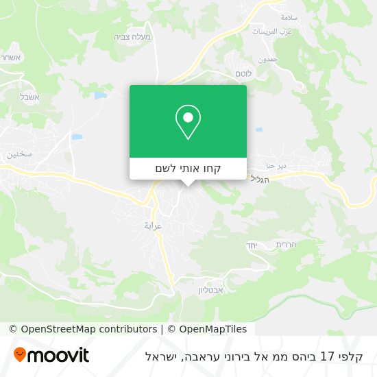 מפת קלפי 17 ביהס ממ אל בירוני עראבה