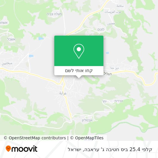 מפת קלפי 25.4 ביס חטיבה ג' עראבה