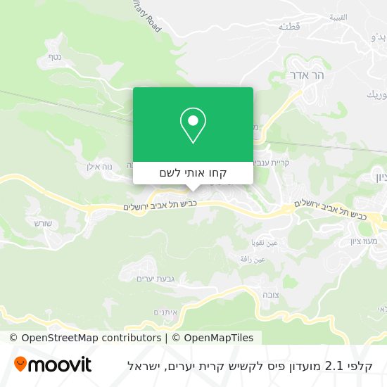 מפת קלפי 2.1 מועדון פיס לקשיש קרית יערים