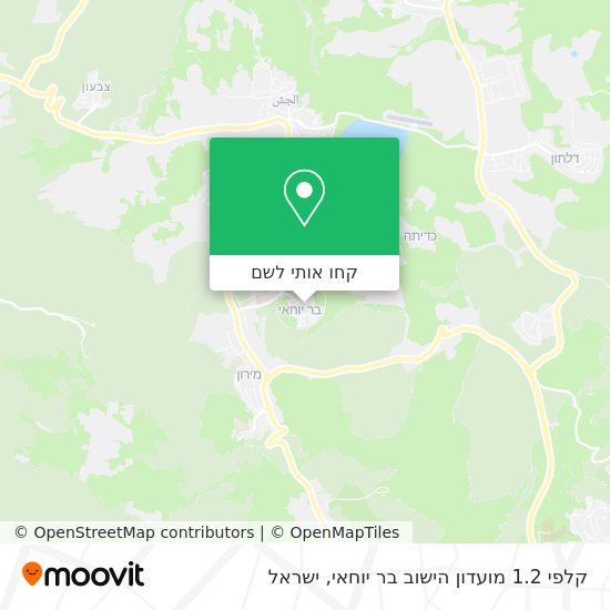 מפת קלפי 1.2 מועדון הישוב בר יוחאי