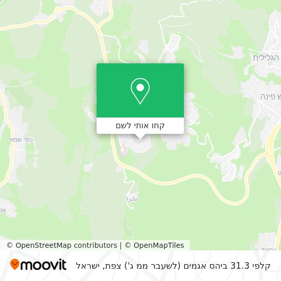 מפת קלפי 31.3 ביהס אגמים (לשעבר ממ ג') צפת