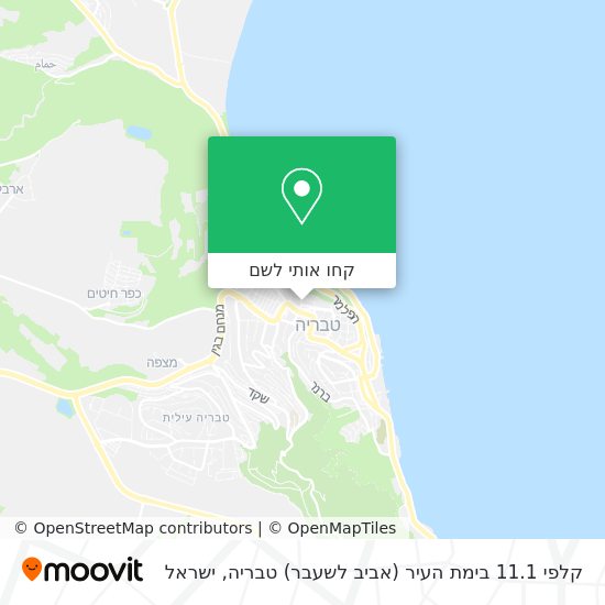 מפת קלפי 11.1 בימת העיר (אביב לשעבר) טבריה