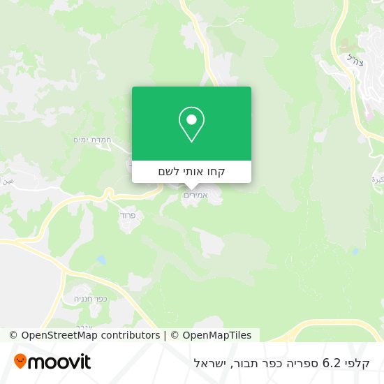 מפת קלפי 6.2 ספריה כפר תבור