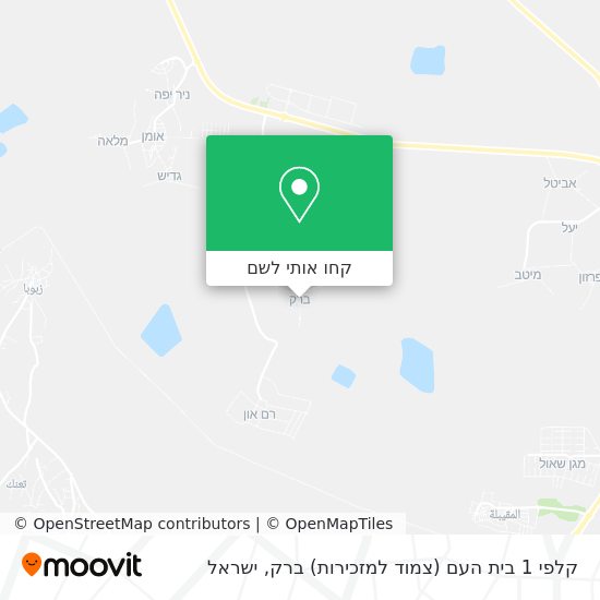 מפת קלפי 1 בית העם (צמוד למזכירות) ברק