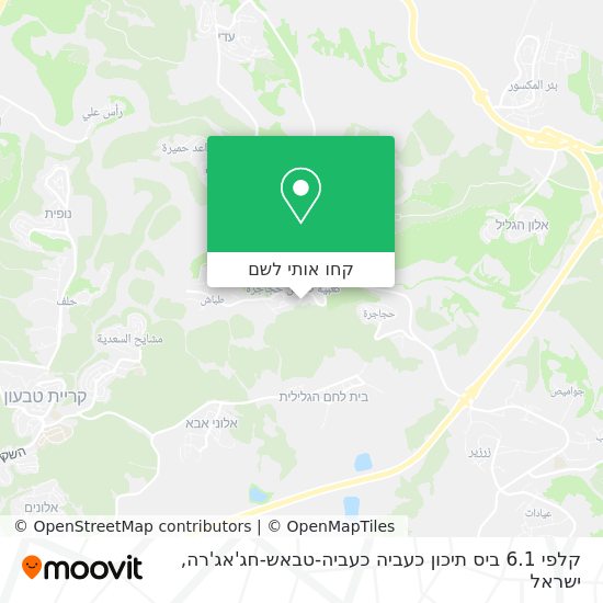 מפת קלפי 6.1 ביס תיכון כעביה כעביה-טבאש-חג'אג'רה