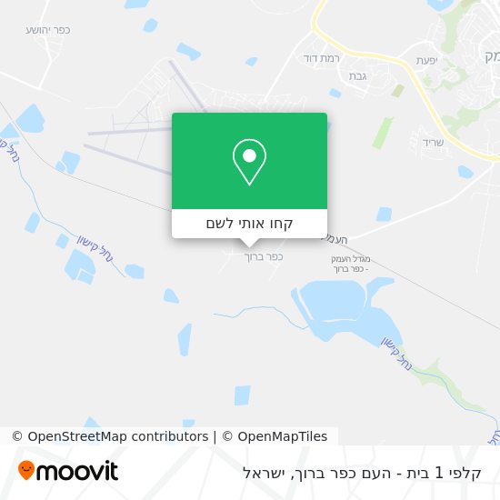 מפת קלפי 1 בית - העם כפר ברוך