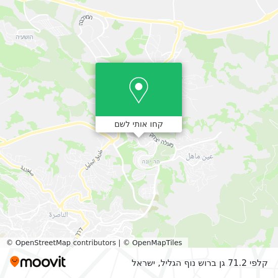 מפת קלפי 71.2 גן ברוש נוף הגליל