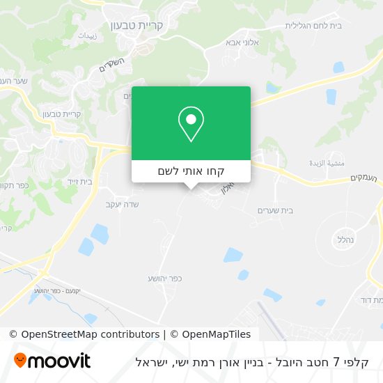 מפת קלפי 7 חטב היובל - בניין אורן רמת ישי