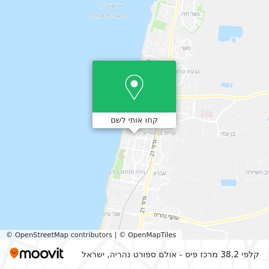 מפת קלפי 38.2 מרכז פיס - אולם ספורט נהריה