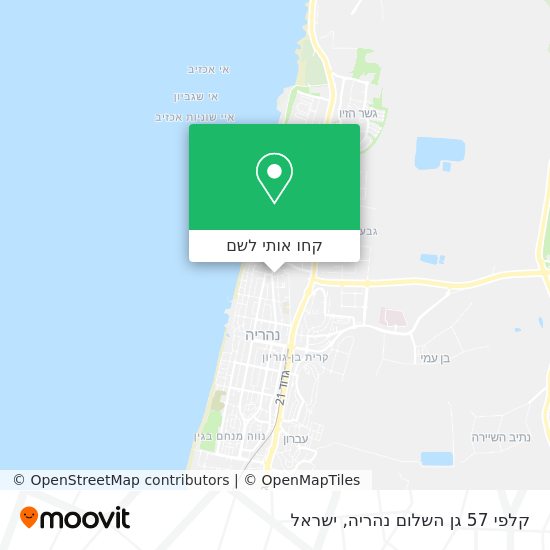 מפת קלפי 57 גן השלום נהריה