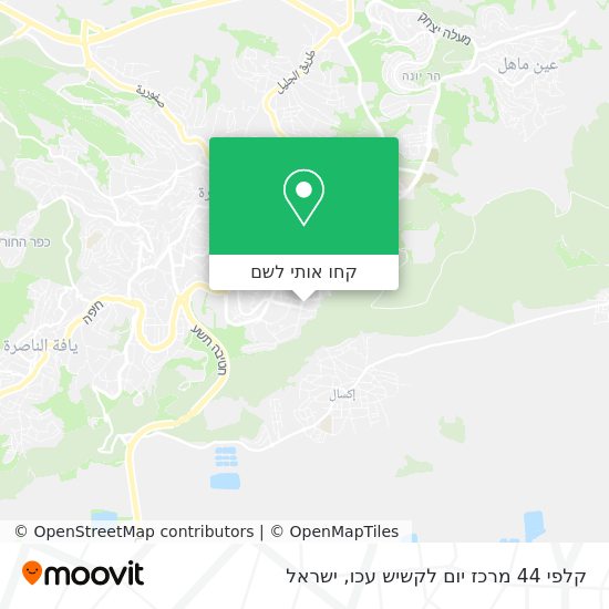 מפת קלפי 44 מרכז יום לקשיש עכו