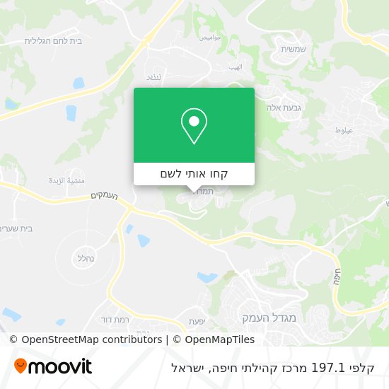 מפת קלפי 197.1 מרכז קהילתי חיפה