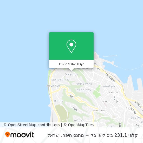 מפת קלפי 231.1 ביס ליאו בק + מתנס חיפה