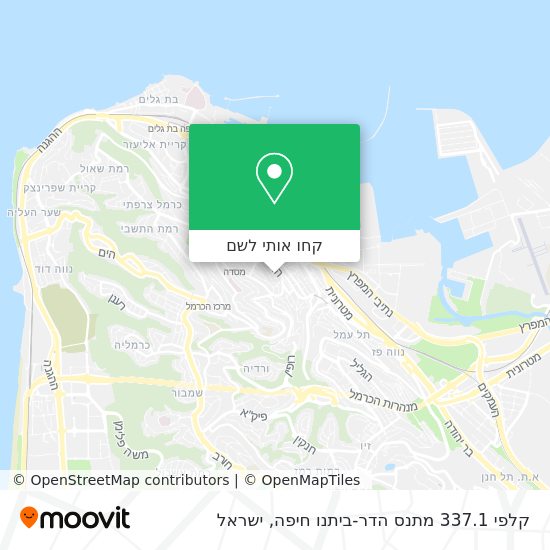 מפת קלפי 337.1 מתנס הדר-ביתנו חיפה