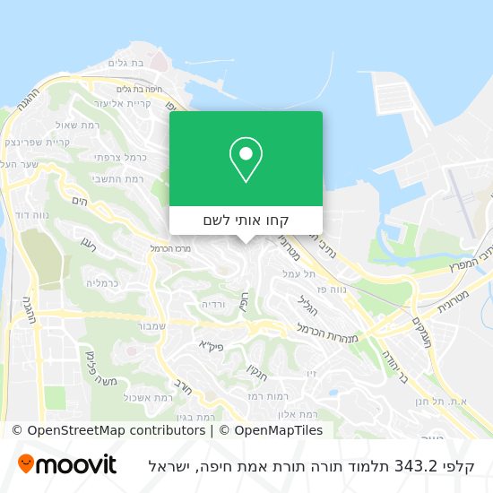 מפת קלפי 343.2 תלמוד תורה תורת אמת חיפה