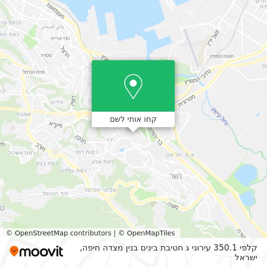 מפת קלפי 350.1 עירוני ג חטיבת בינים בנין מצדה חיפה
